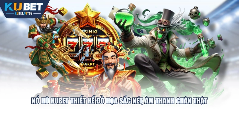 Nổ hũ KUBET thiết kế đồ họa sắc nét, âm thanh chân thật